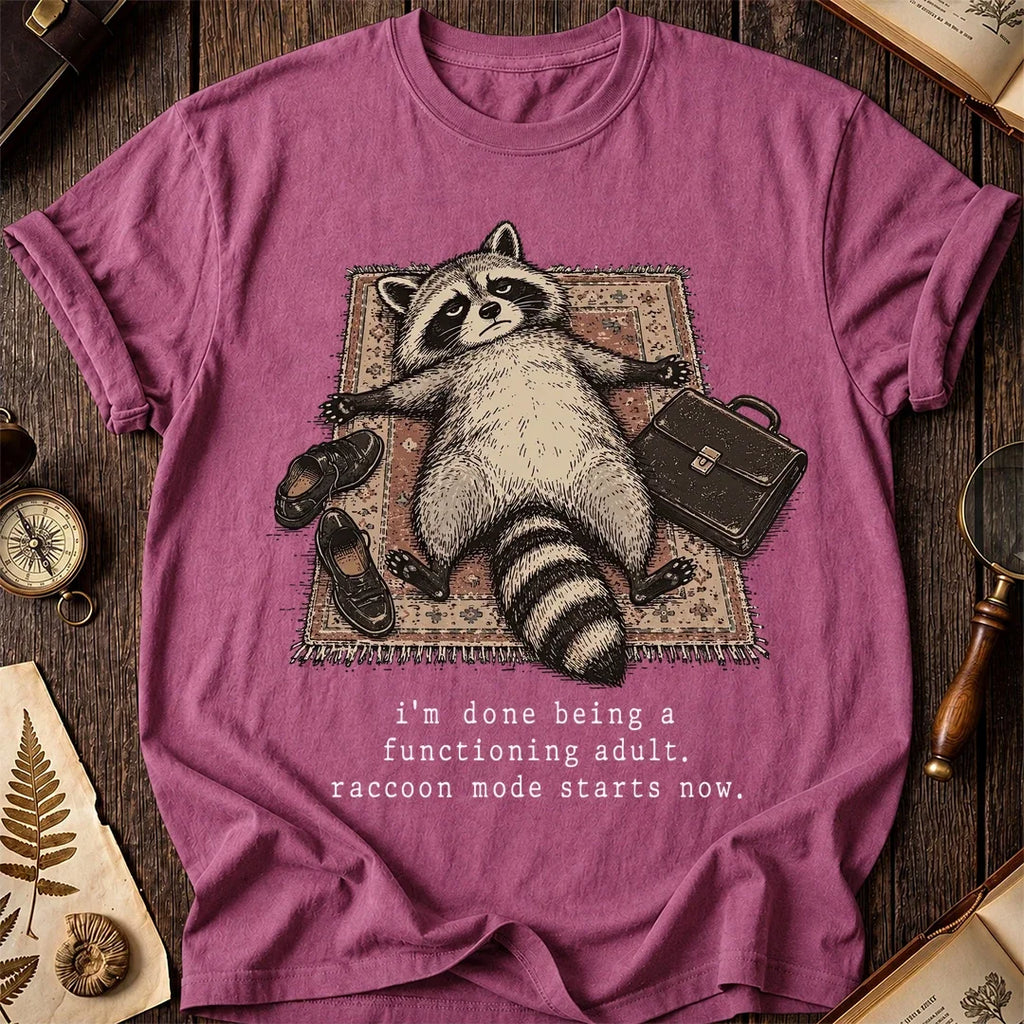 Adulting Fail Raccoon T-Shirt product image 3