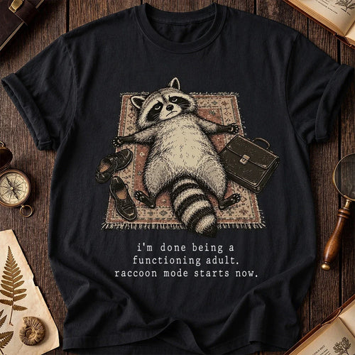 Adulting Fail Raccoon T-Shirt product image 2
