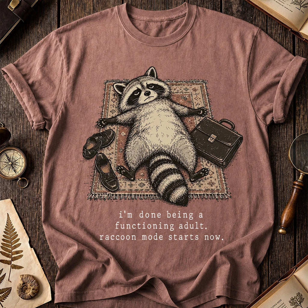 Adulting Fail Raccoon T-Shirt product image 8