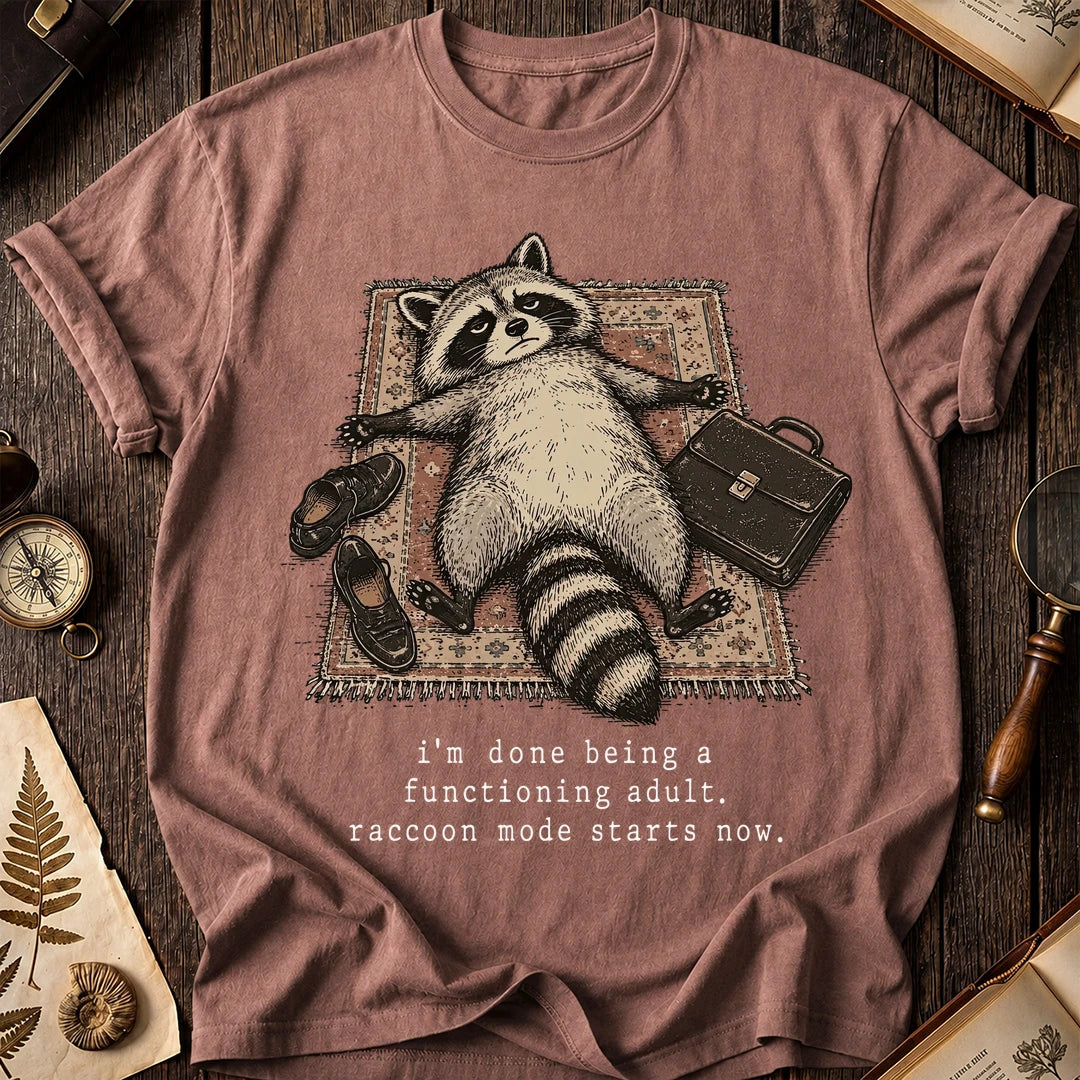 Adulting Fail Raccoon T-Shirt product image 8