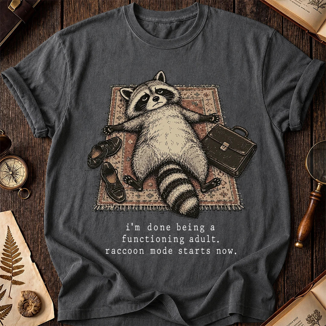 Adulting Fail Raccoon T-Shirt product image 6
