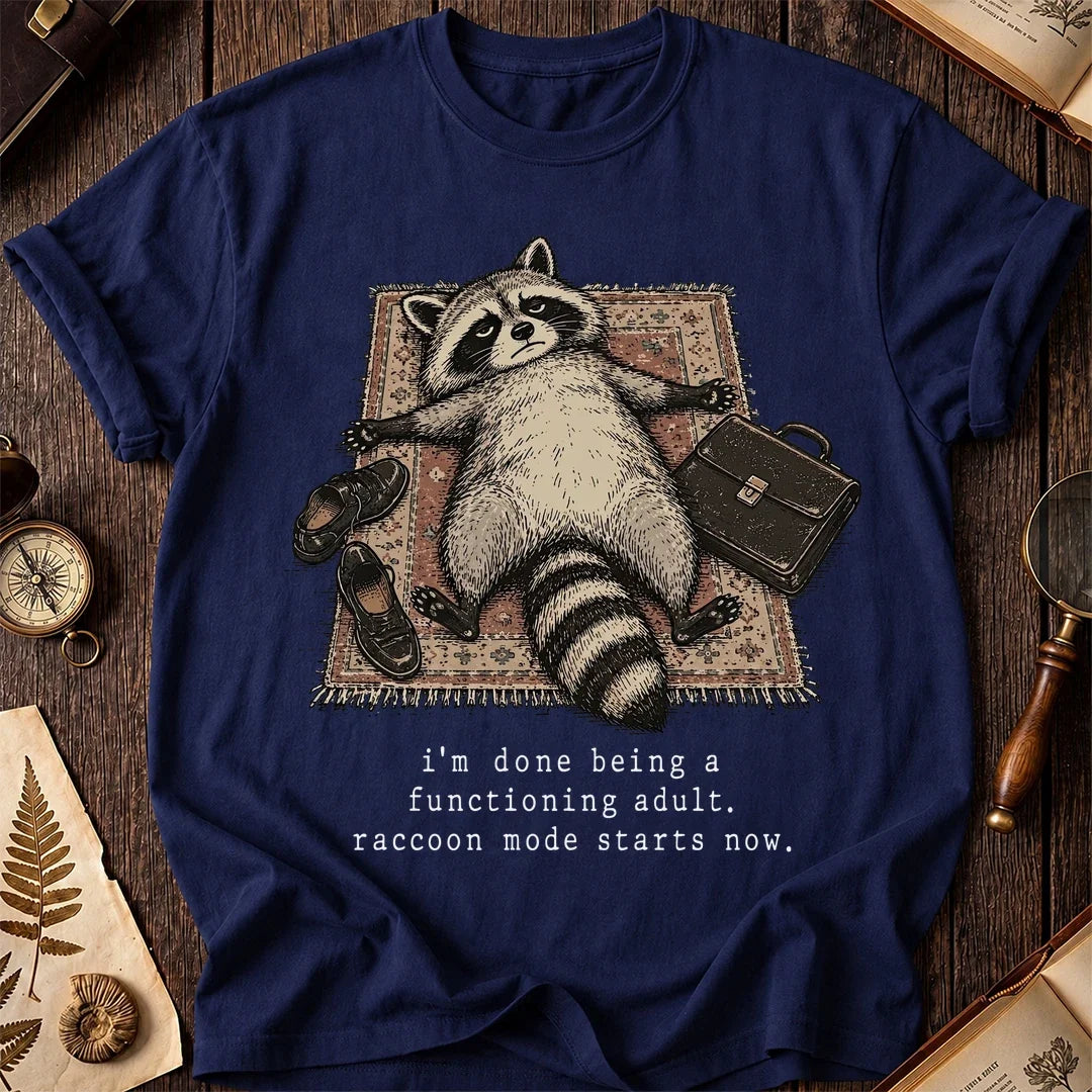 Adulting Fail Raccoon T-Shirt product image 7
