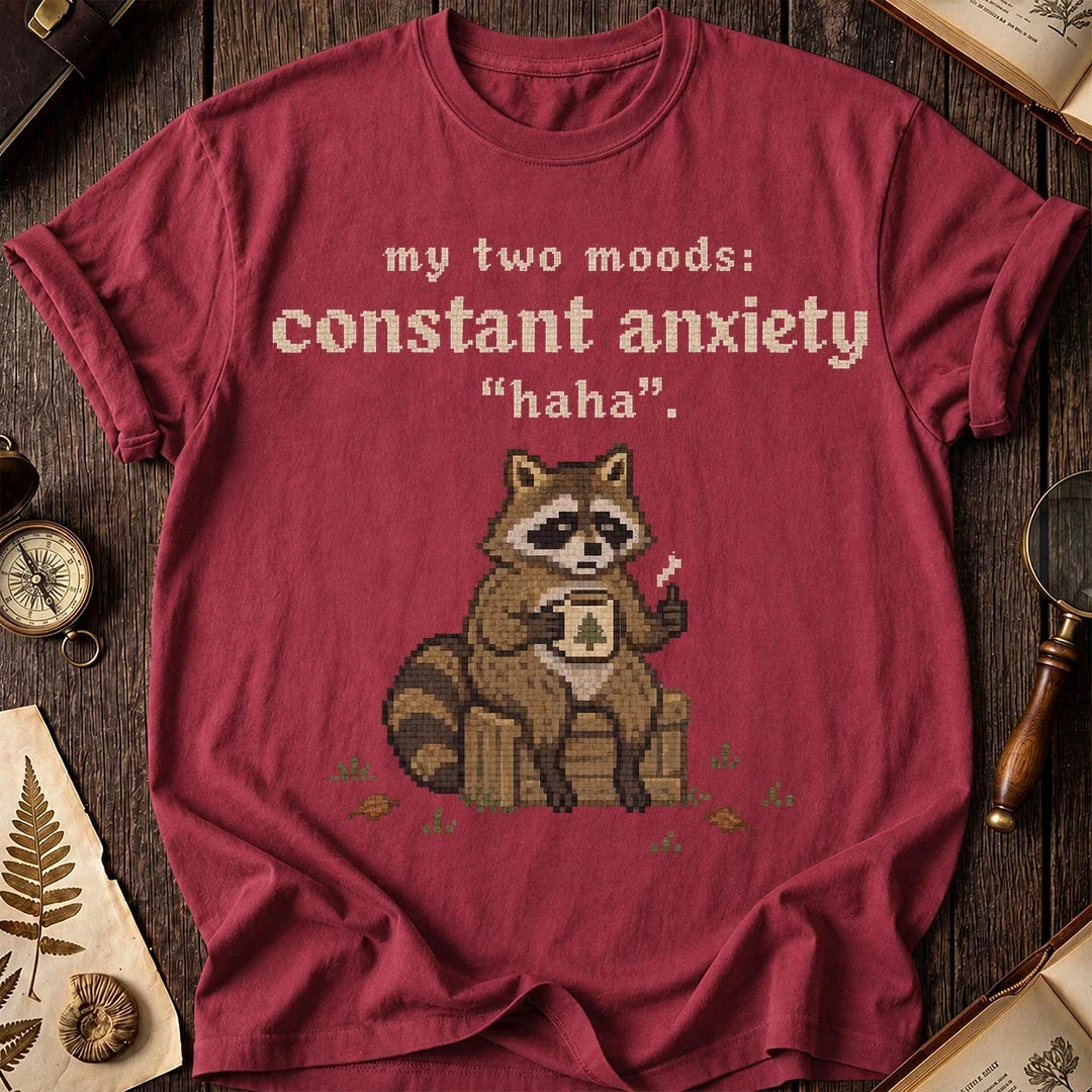 Anxious Raccoon T-Shirt product image 5
