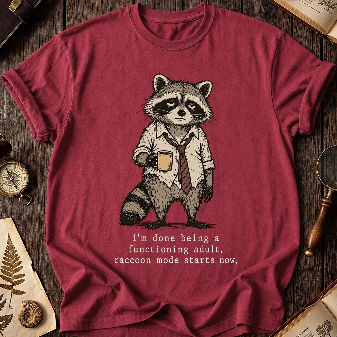 Barely Adult Raccoon T-Shirt product image 5