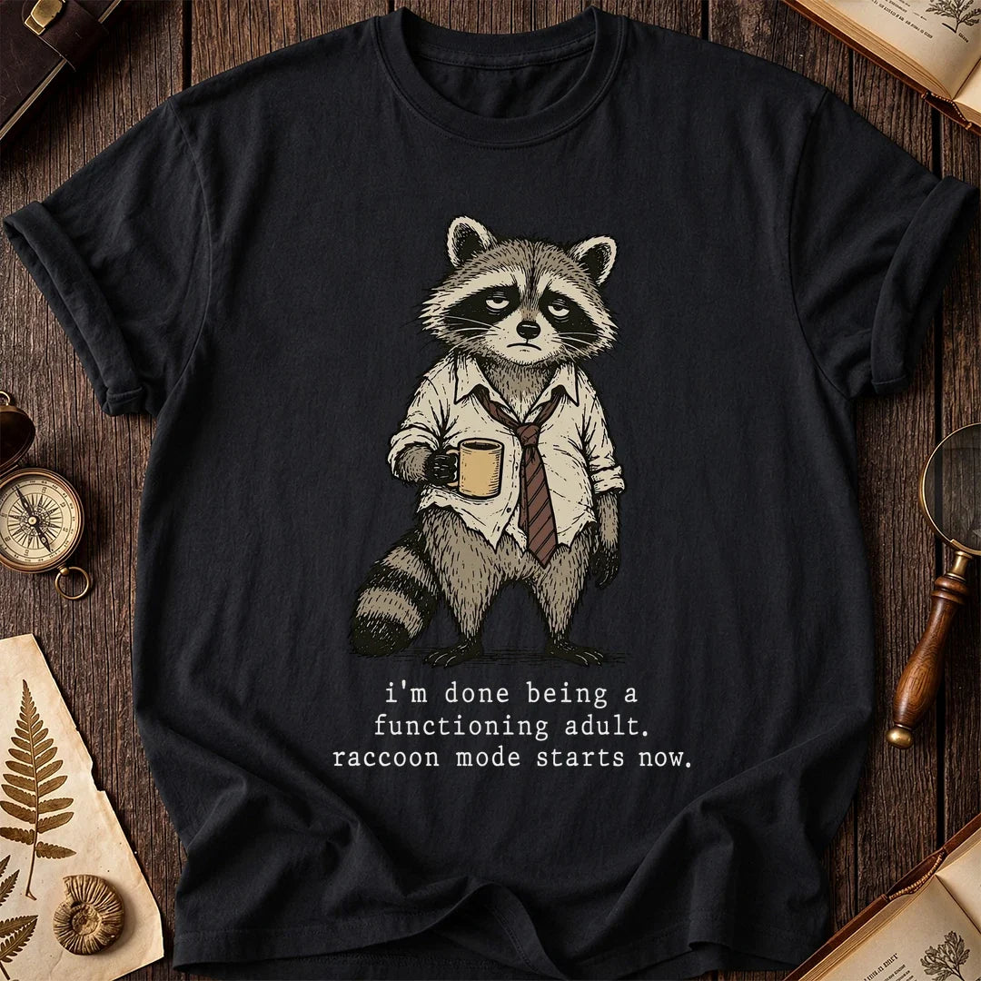 Barely Adult Raccoon T-Shirt product image 2