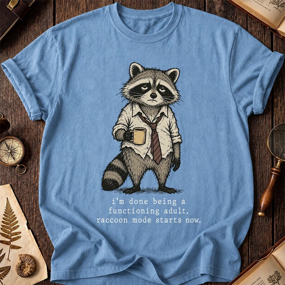 Barely Adult Raccoon T-Shirt product image 4