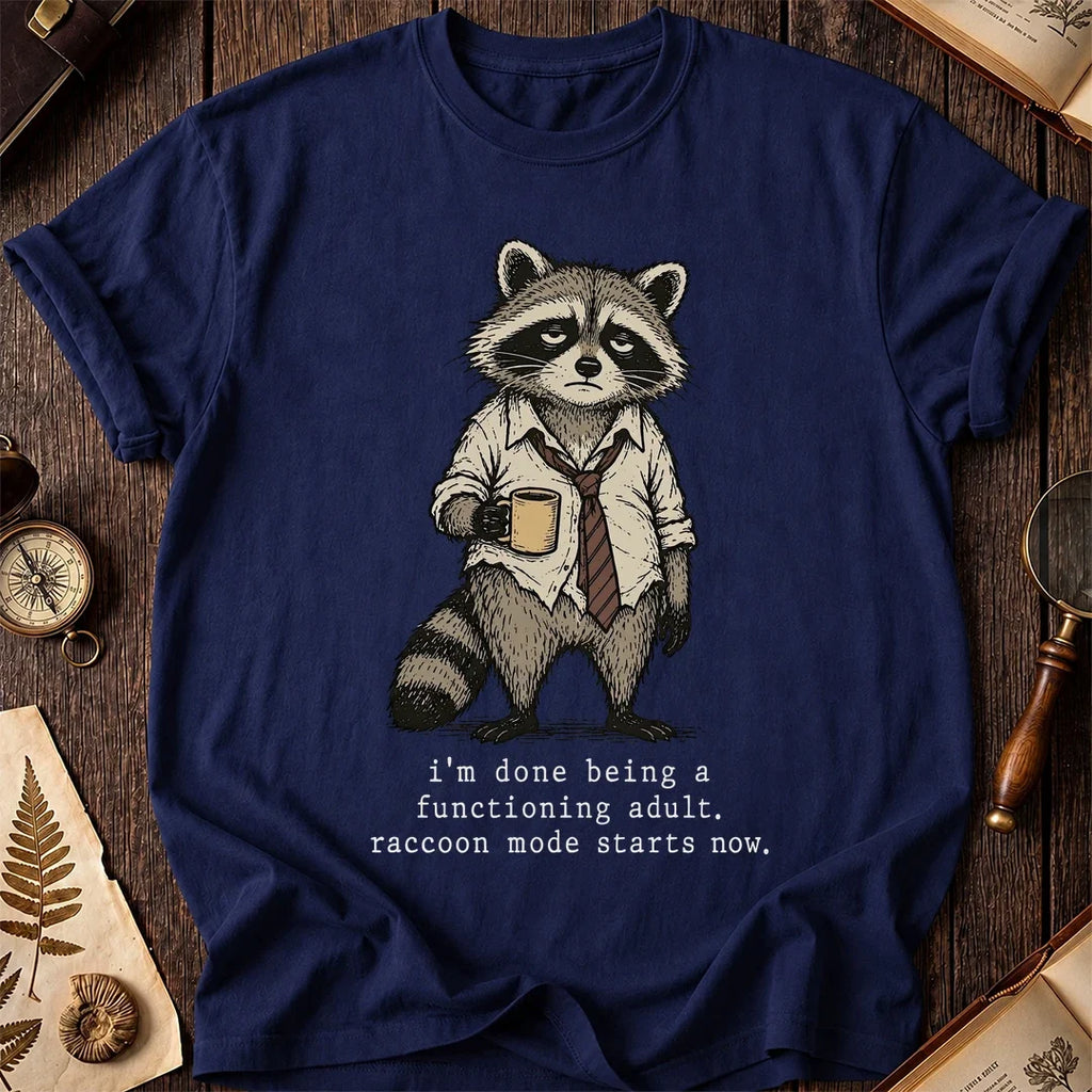 Barely Adult Raccoon T-Shirt product image 7