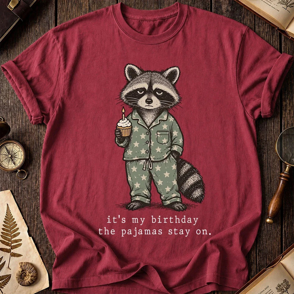 Bday PJs Raccoon T-Shirt product image 5