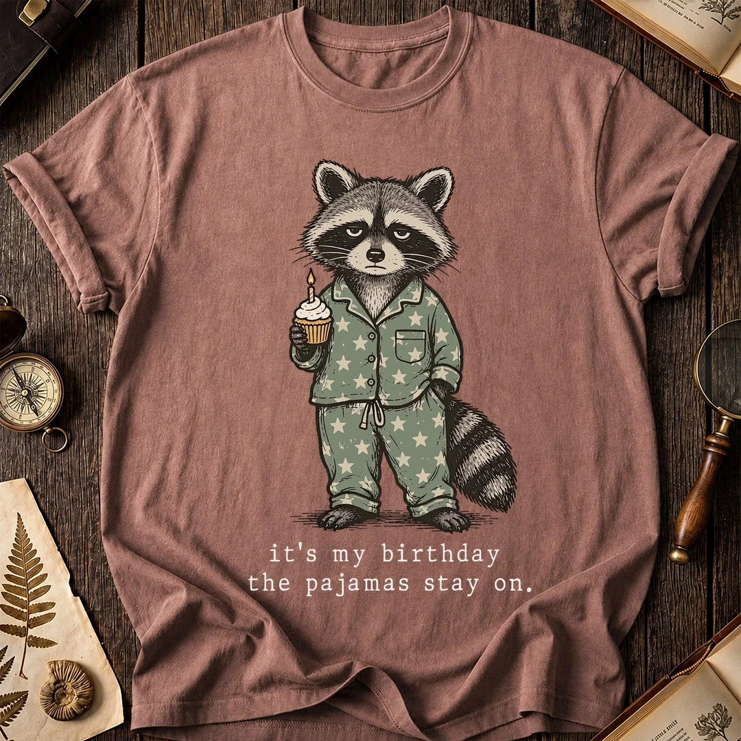 Bday PJs Raccoon T-Shirt product image 8