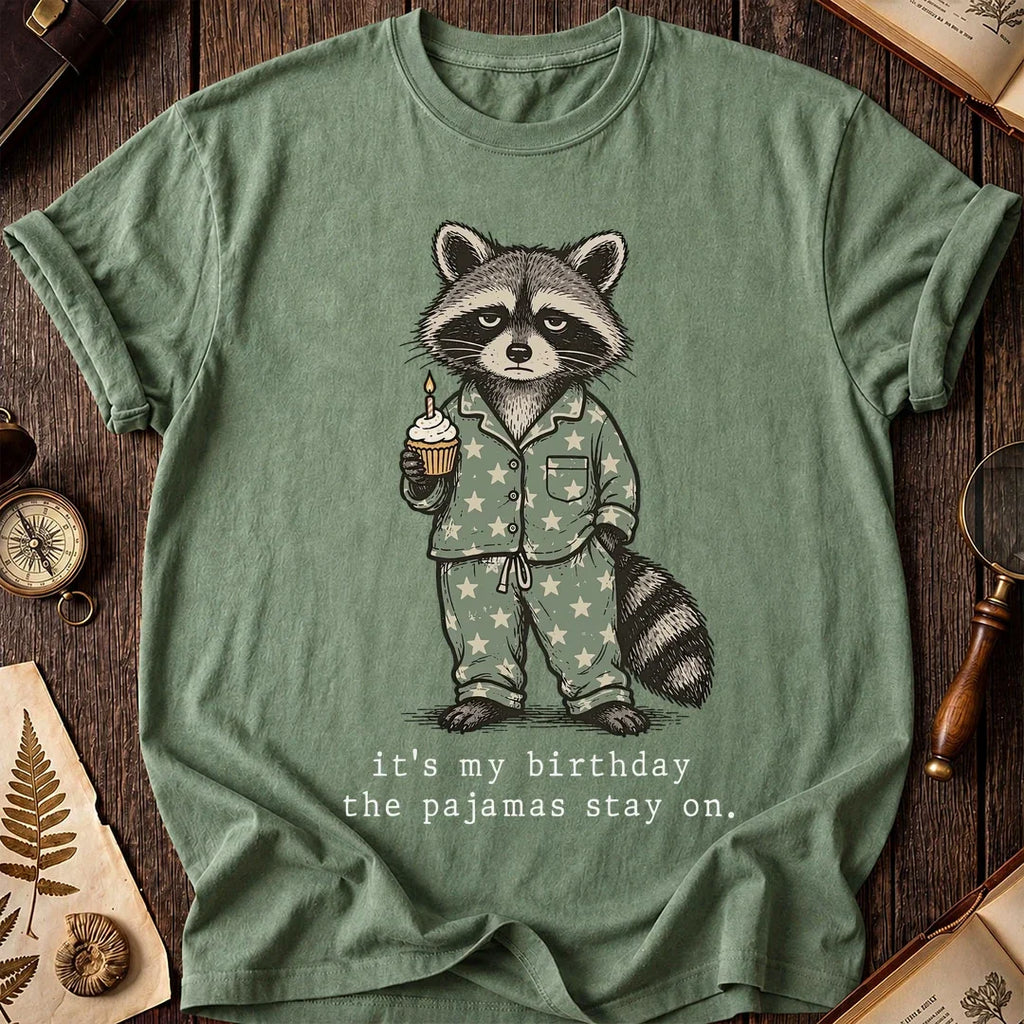 Bday PJs Raccoon T-Shirt product image 1