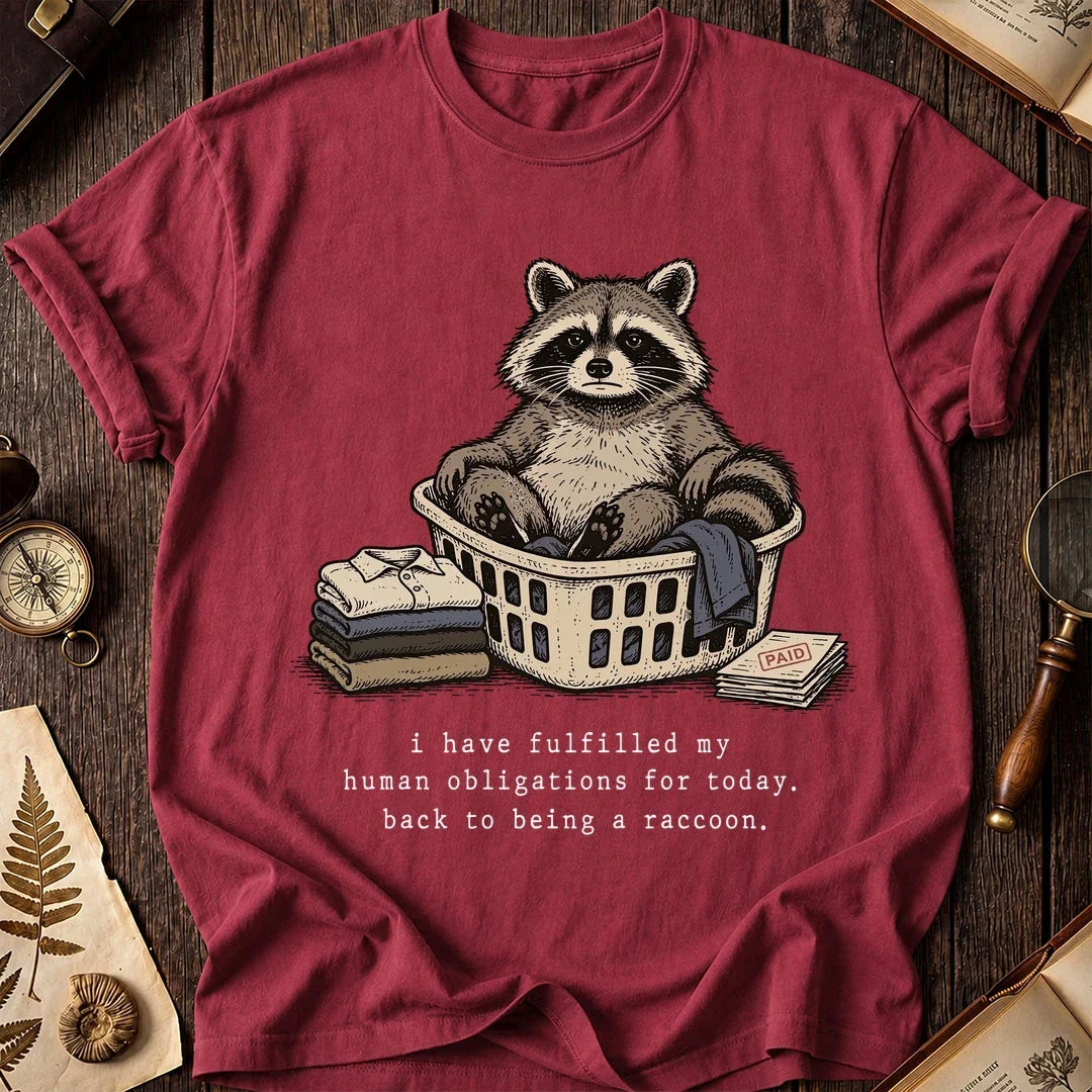 Chore Break Raccoon T-Shirt product image 5