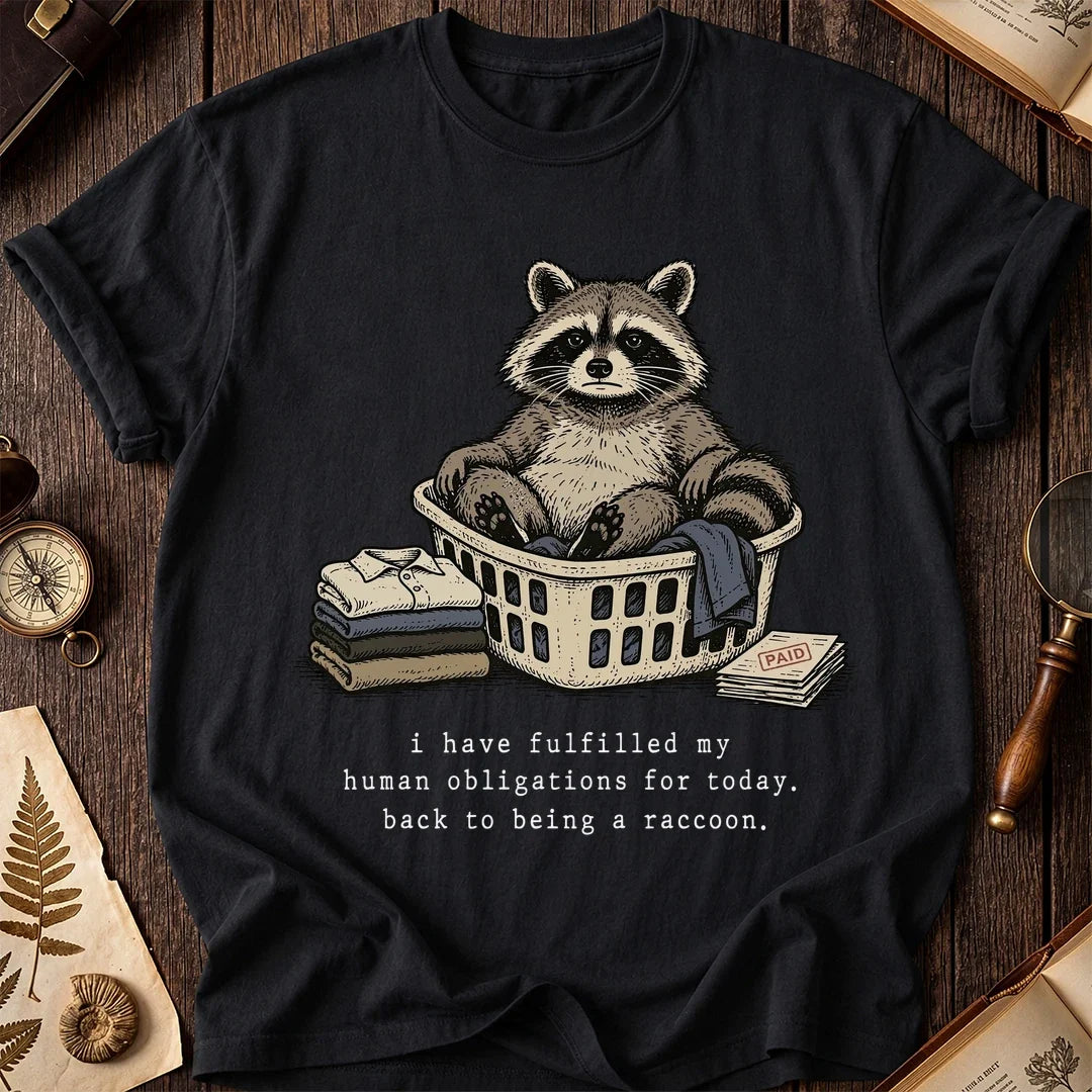 Chore Break Raccoon T-Shirt product image 2
