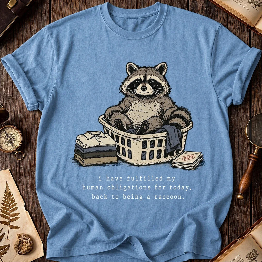 Chore Break Raccoon T-Shirt product image 4