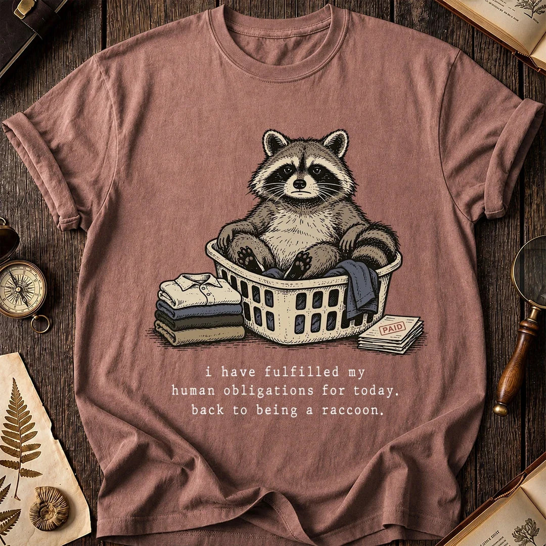 Chore Break Raccoon T-Shirt product image 8