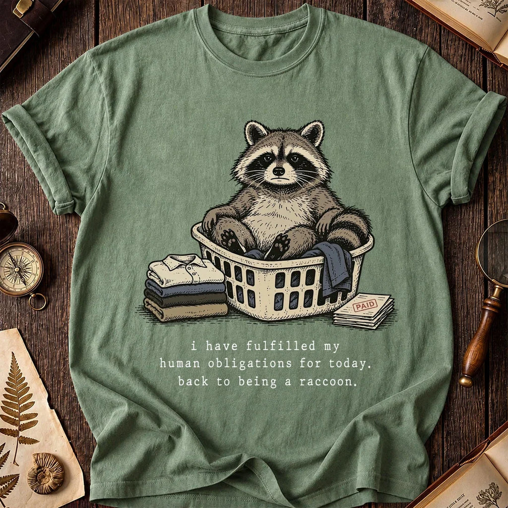 Chore Break Raccoon T-Shirt product image 1