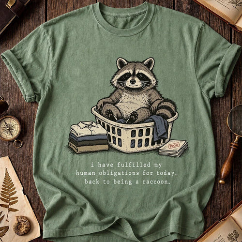 Chore Break Raccoon T-Shirt product image 1
