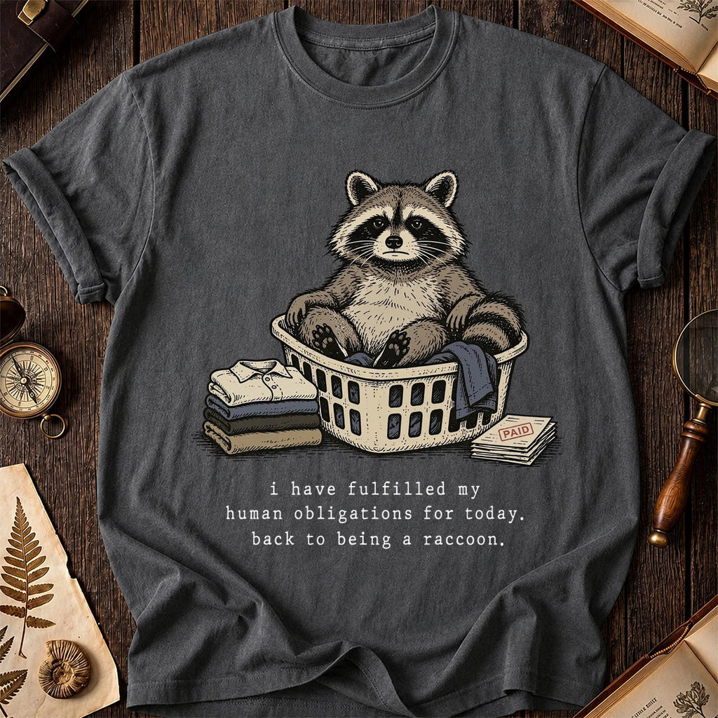 Chore Break Raccoon T-Shirt product image 6