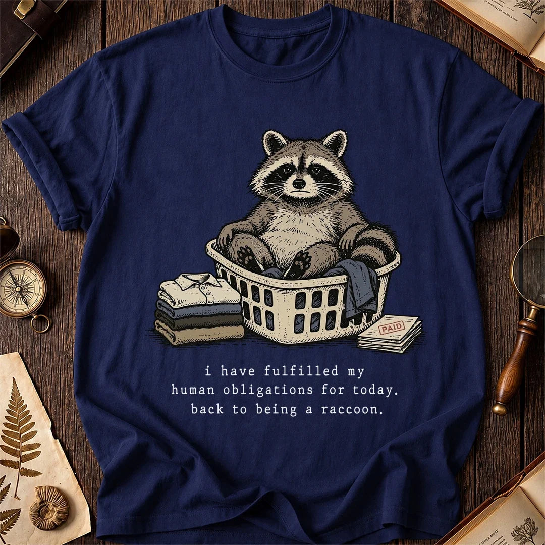 Chore Break Raccoon T-Shirt product image 7