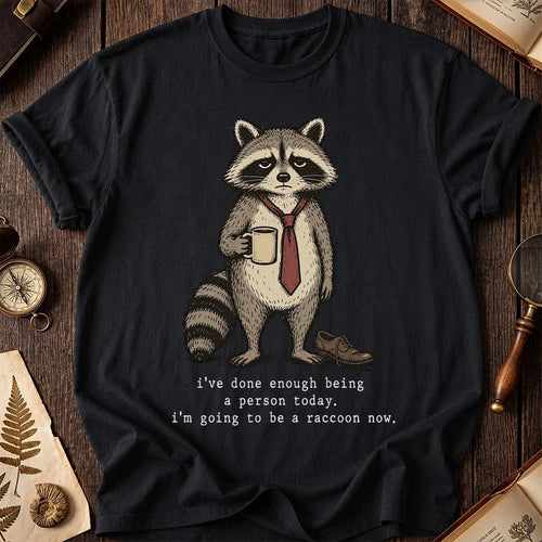 Clocked Out Raccoon T-Shirt product image 2
