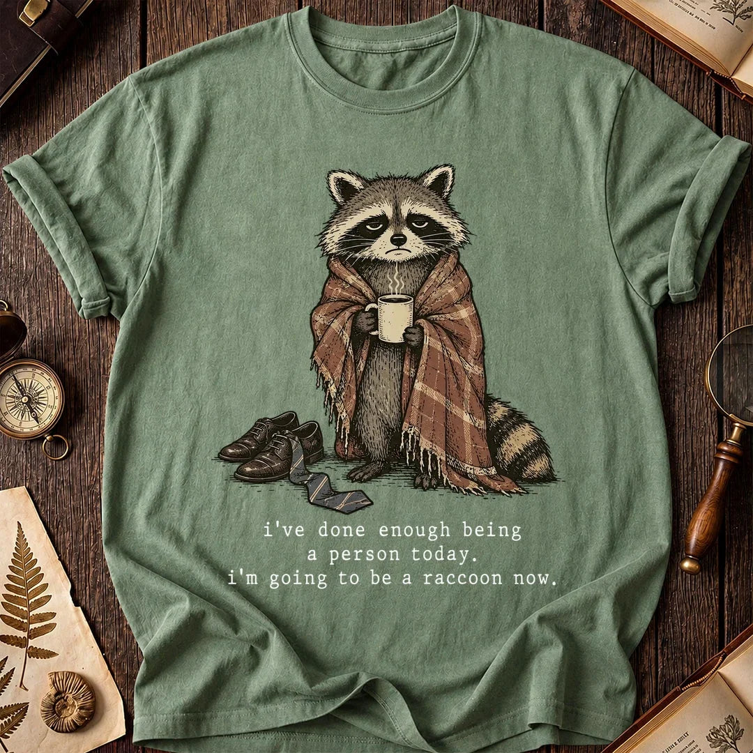 Comfort Mode Raccoon T-Shirt product image 1