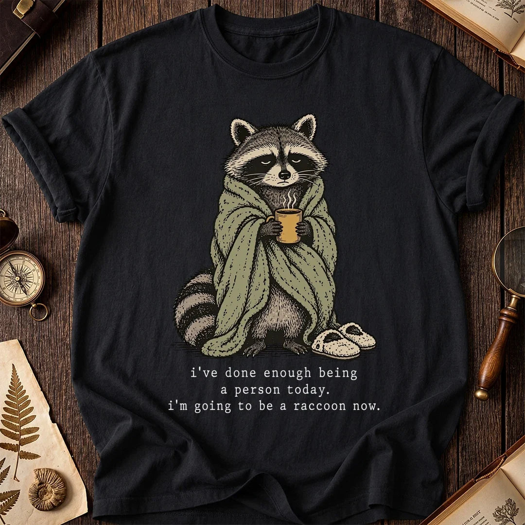 Cozy Escape Raccoon T-Shirt product image 2