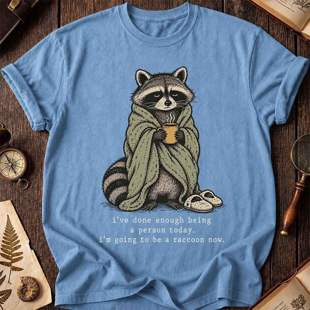 Cozy Escape Raccoon T-Shirt product image 4