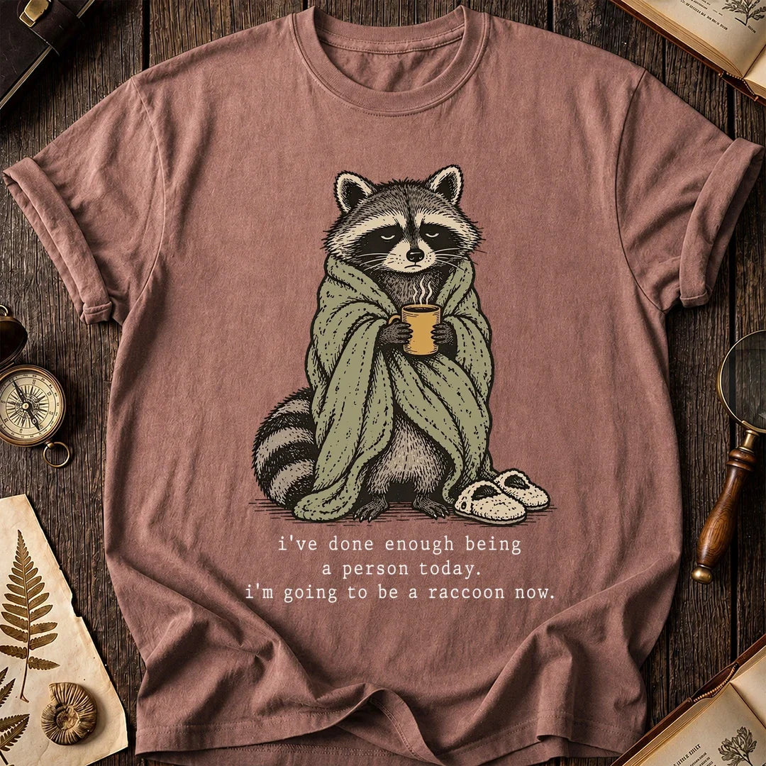 Cozy Escape Raccoon T-Shirt product image 8