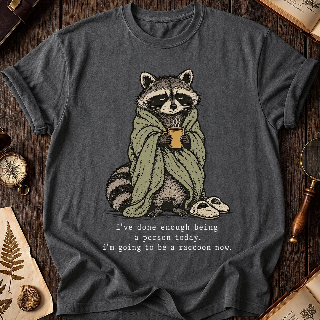 Cozy Escape Raccoon T-Shirt product image 6