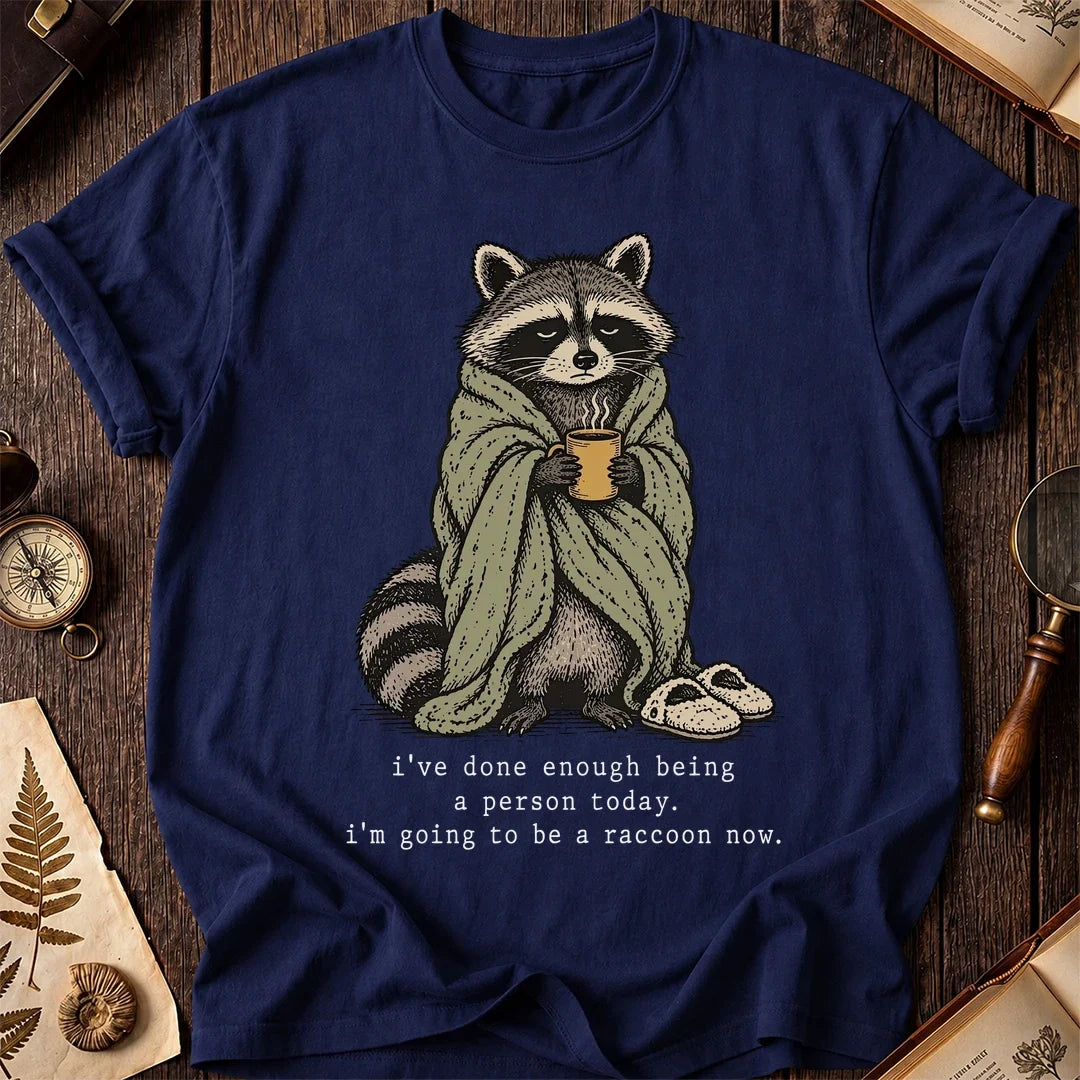 Cozy Escape Raccoon T-Shirt product image 7