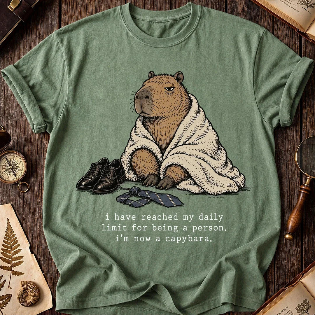 Daily Limit Capybara T-Shirt product image 1