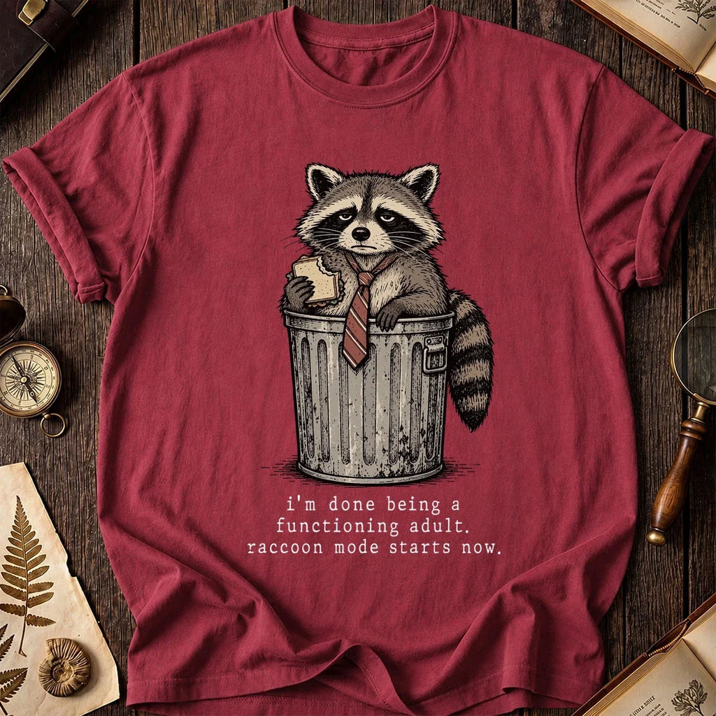 Done Adulting Raccoon T-Shirt product image 5