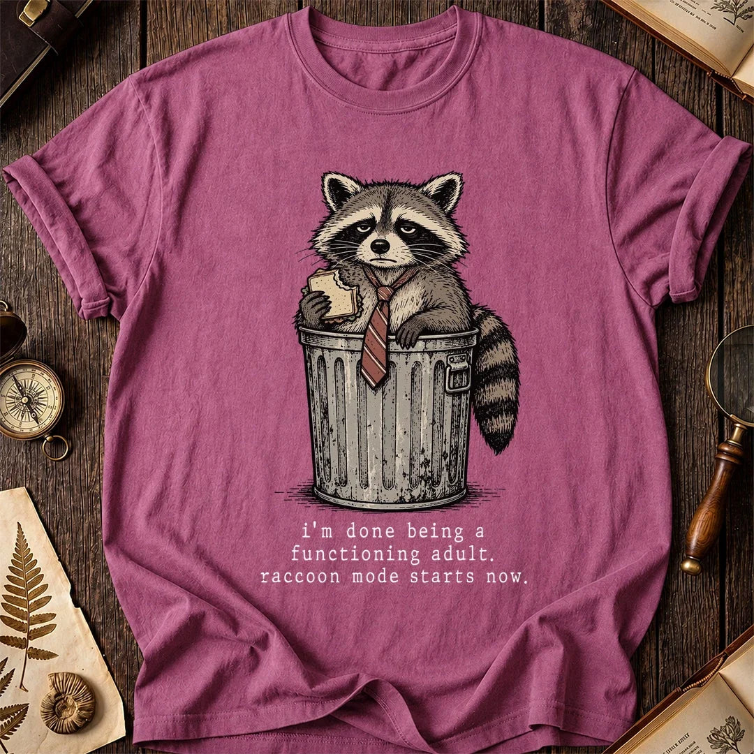 Done Adulting Raccoon T-Shirt product image 3