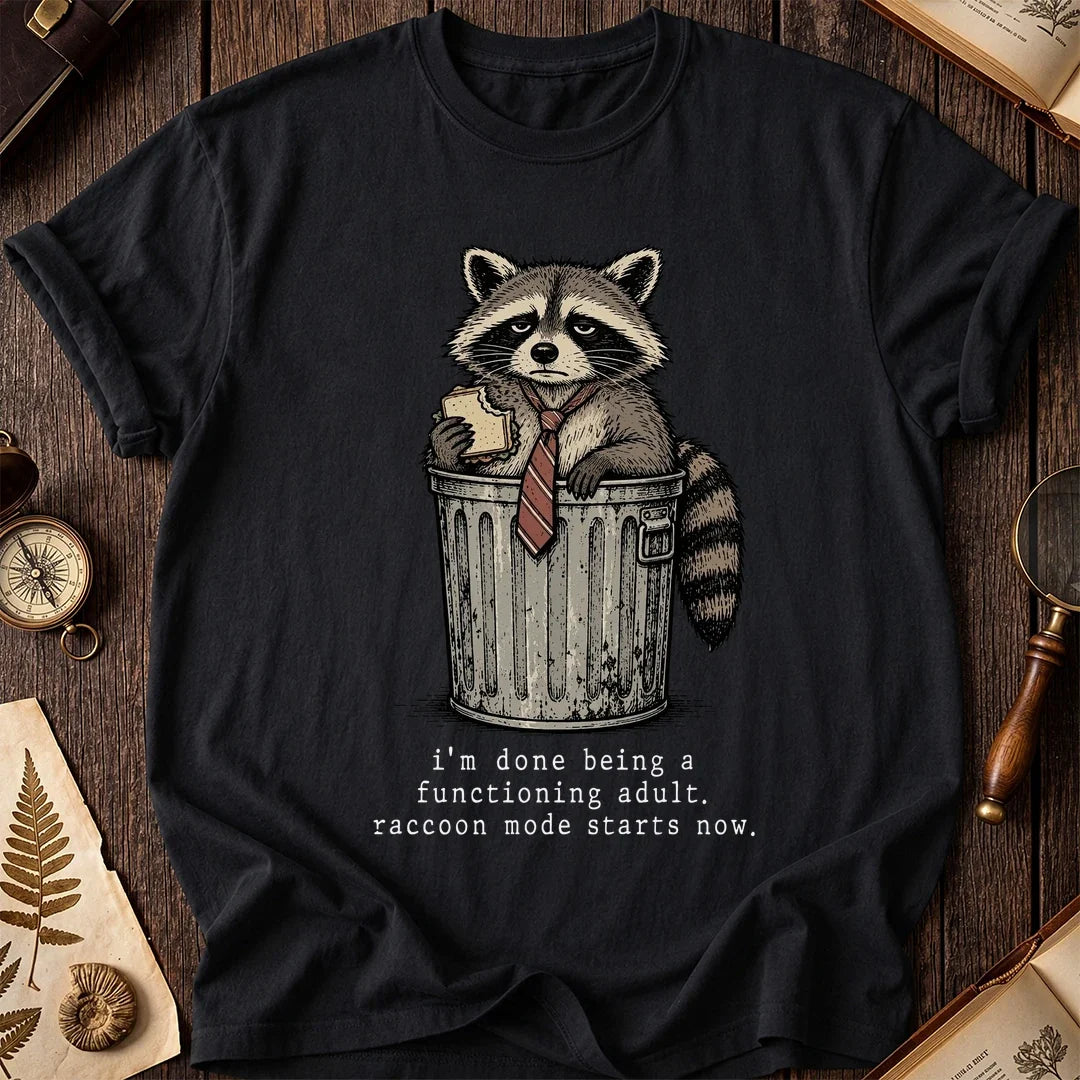 Done Adulting Raccoon T-Shirt product image 2