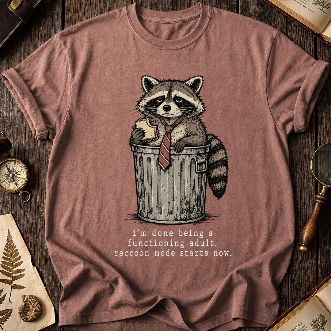 Done Adulting Raccoon T-Shirt product image 8