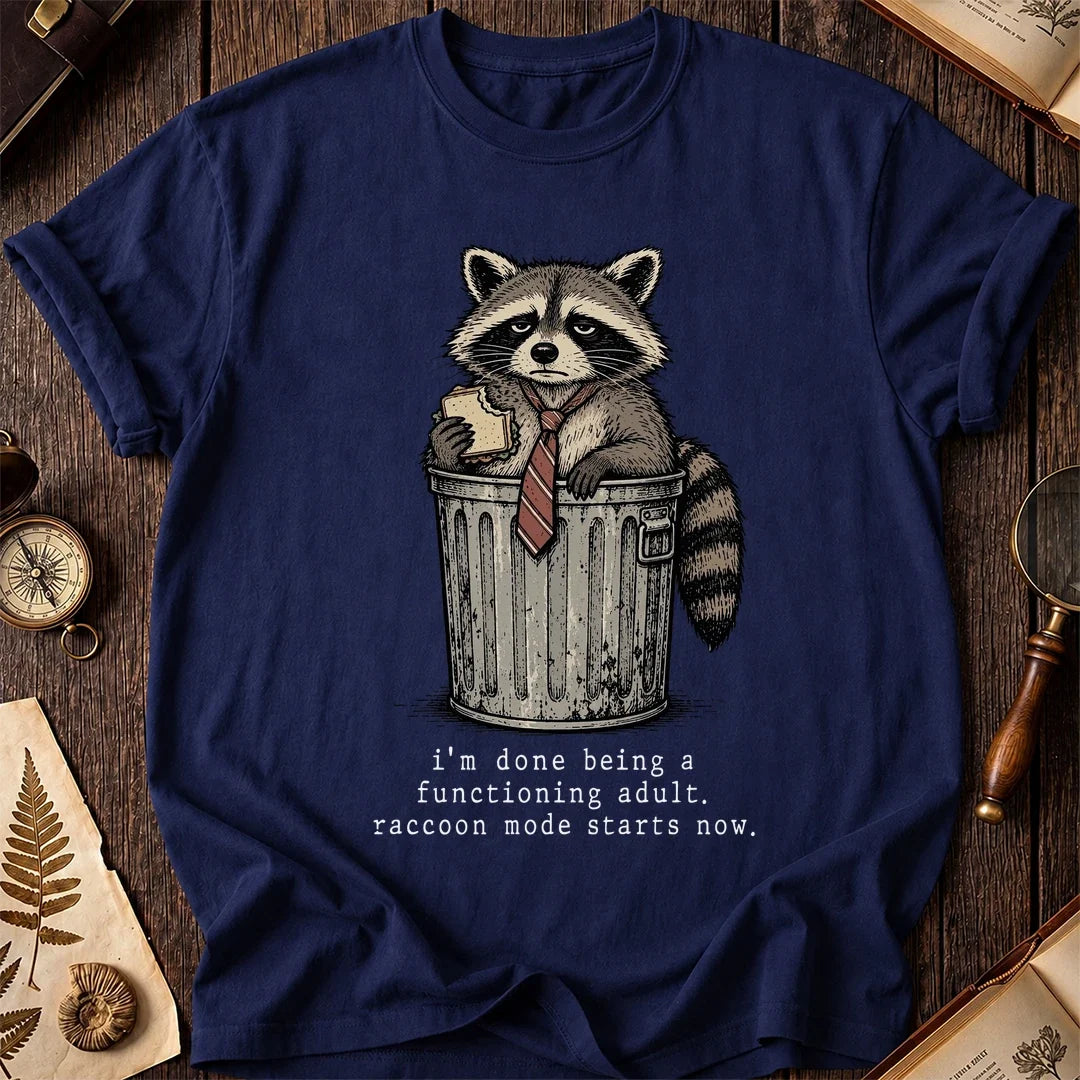 Done Adulting Raccoon T-Shirt product image 7