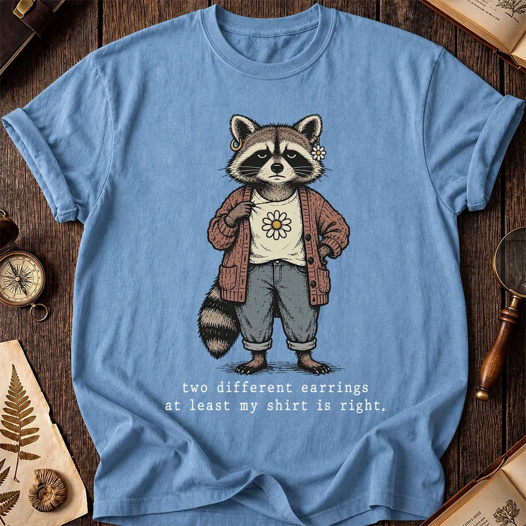 Earring Mix Raccoon T-Shirt product image 4
