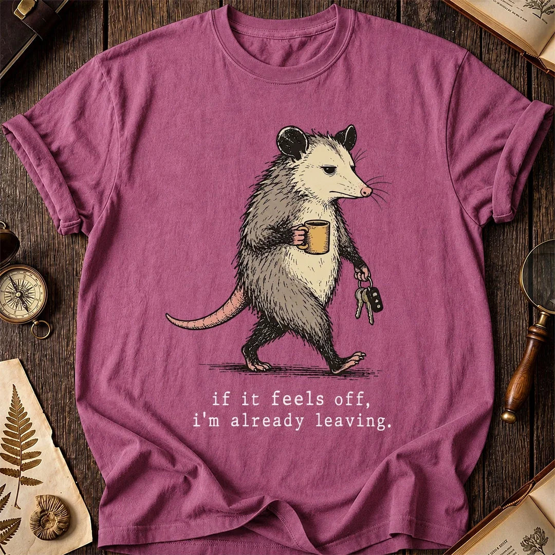 Feels Off Possum T-Shirt product image 3