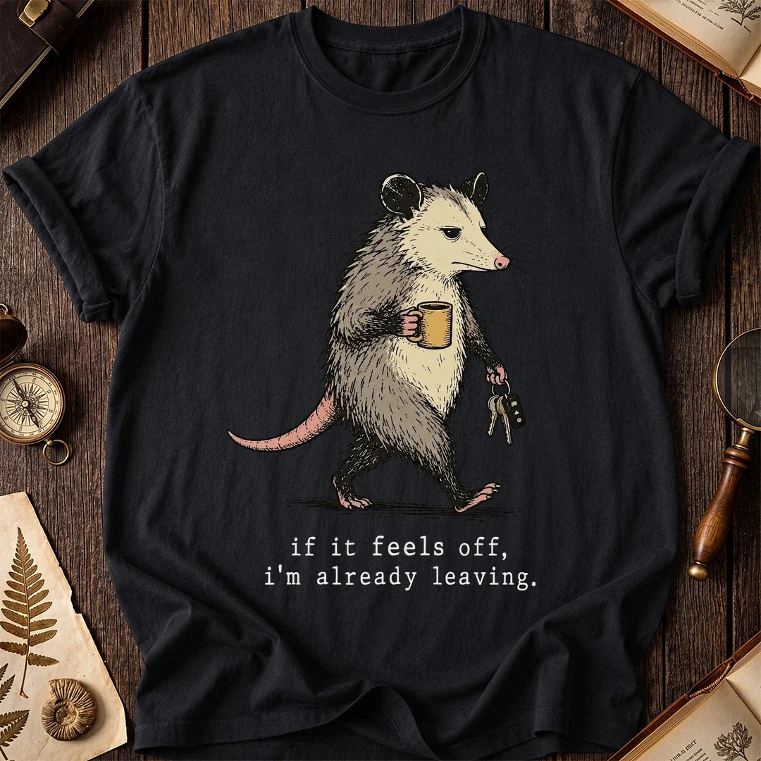 Feels Off Possum T-Shirt product image 2