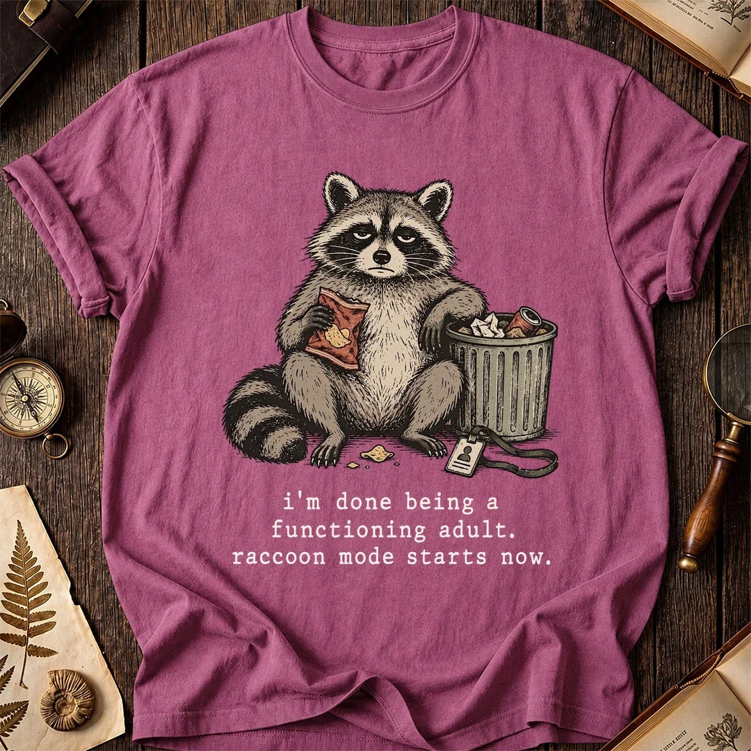 Feral Mode Raccoon T-Shirt product image 3
