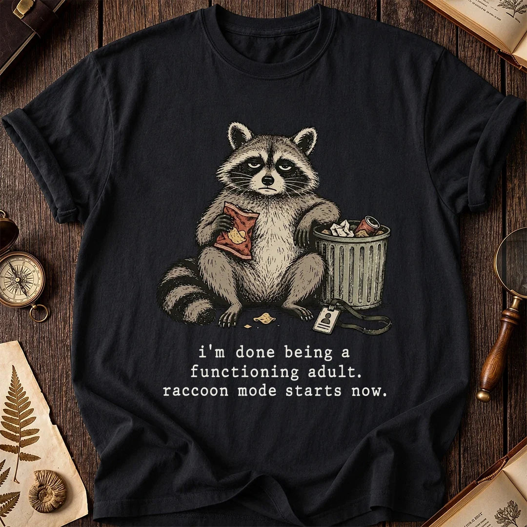 Feral Mode Raccoon T-Shirt product image 2