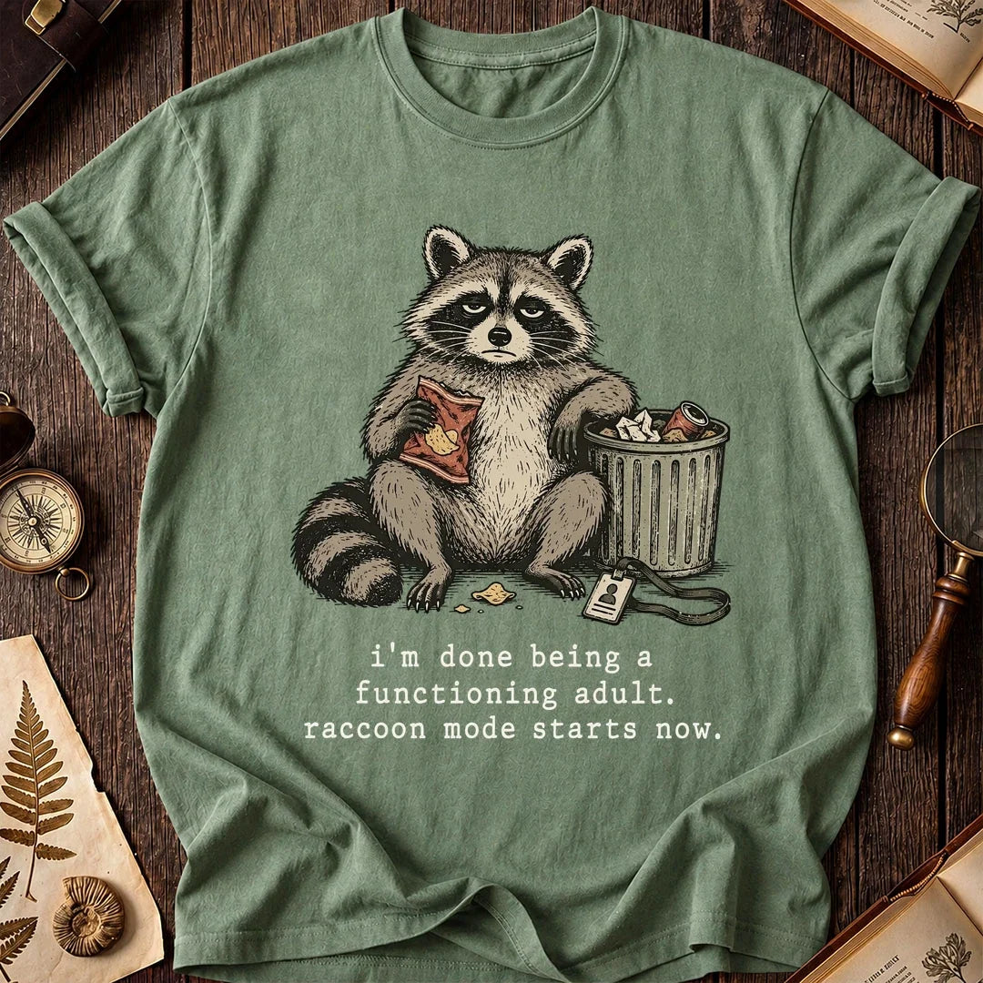Feral Mode Raccoon T-Shirt product image 1
