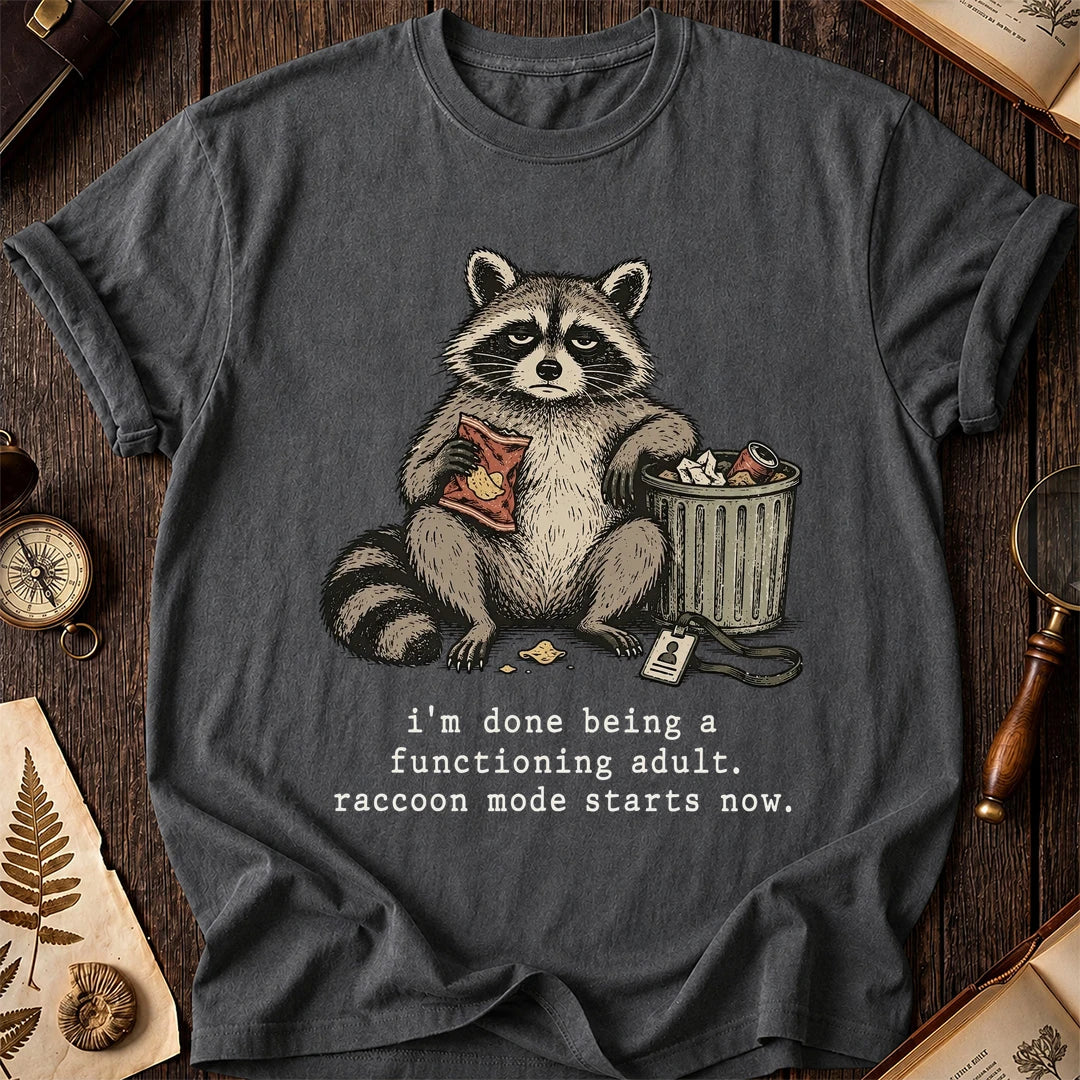 Feral Mode Raccoon T-Shirt product image 6