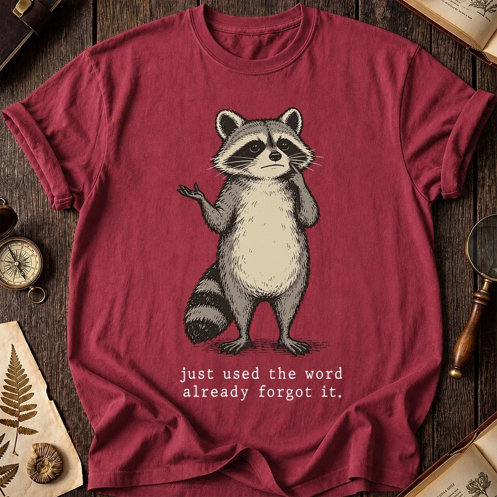 Forgot Word Raccoon T-Shirt product image 5