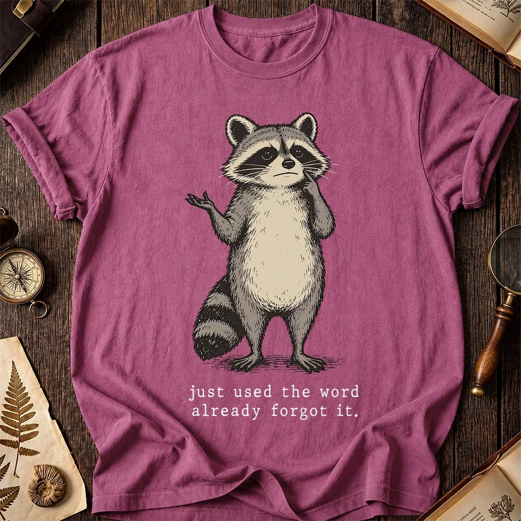 Forgot Word Raccoon T-Shirt product image 3