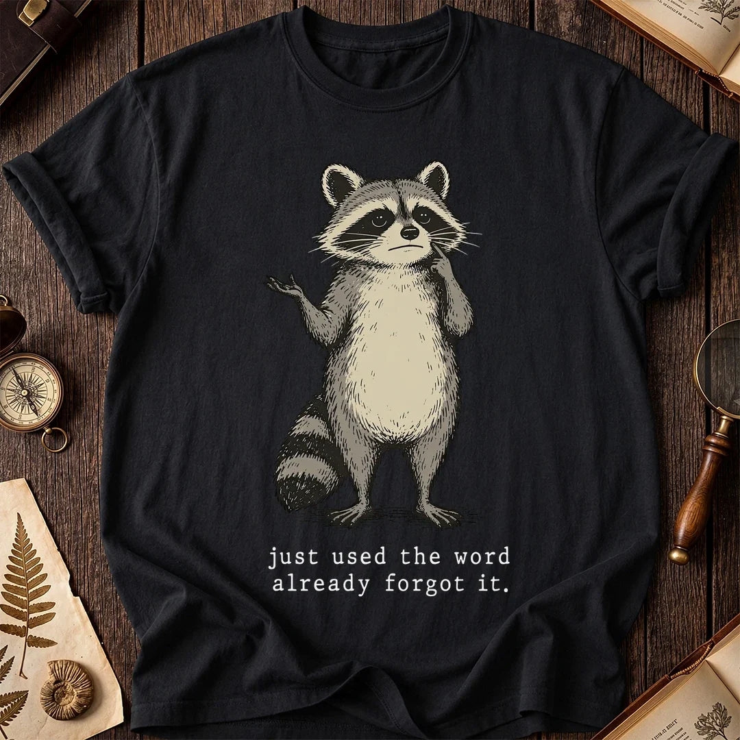 Forgot Word Raccoon T-Shirt product image 2