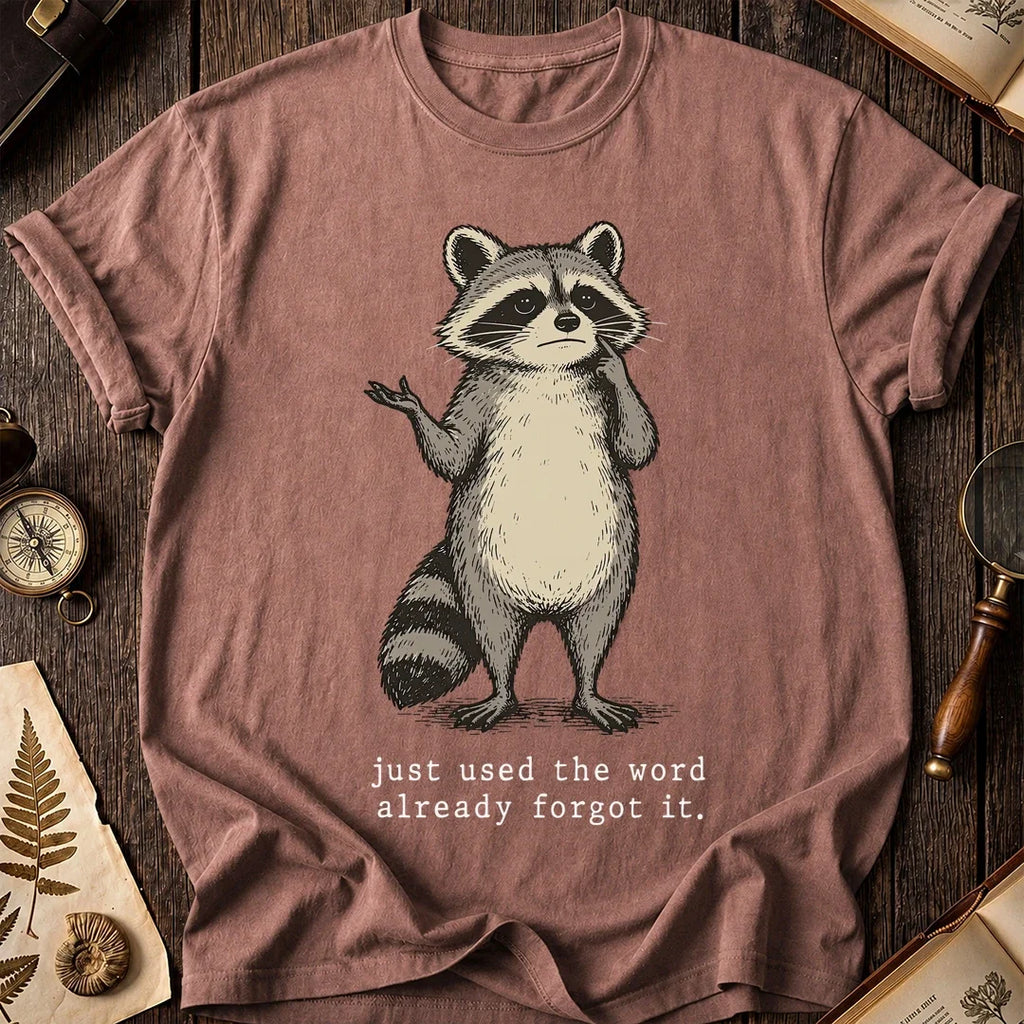 Forgot Word Raccoon T-Shirt product image 8