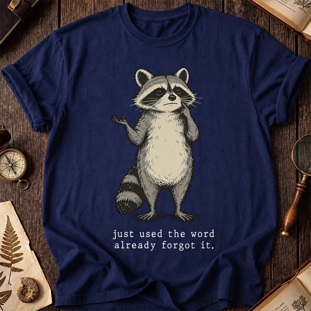 Forgot Word Raccoon T-Shirt product image 7