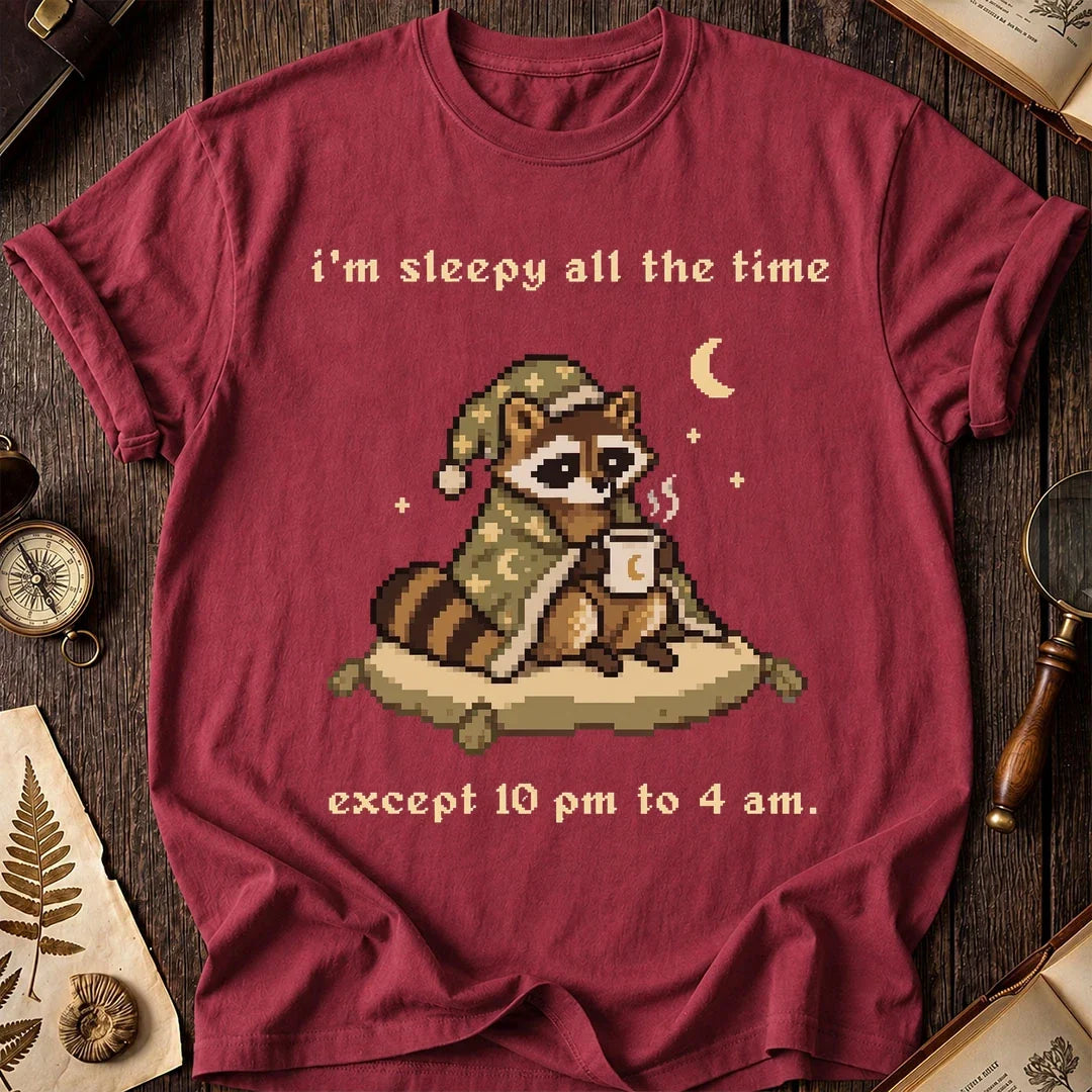 Night Owl Raccoon T-Shirt product image 5