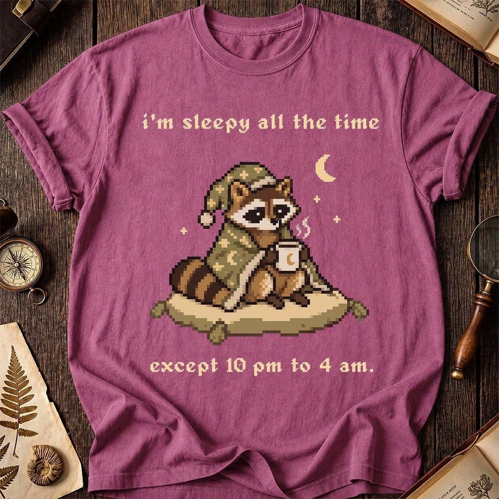 Night Owl Raccoon T-Shirt product image 3