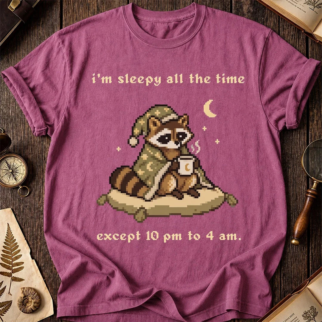 Night Owl Raccoon T-Shirt product image 3